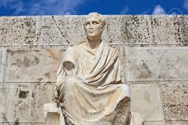 Statue of Menander in Acropolis, Athens, Greece